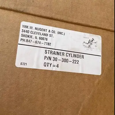 Nugent strainer Cylinder PN 30-300-22
