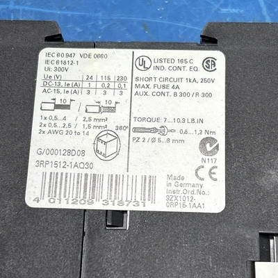 NEW Siemens 3RP1512-1AQ30