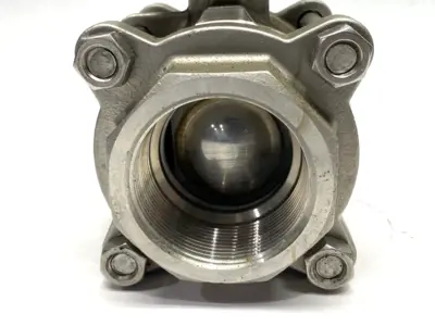 Industrial Stainless Steel Ball Valve 2" 1.4408 PN63 DN50 F05/F07 - Used