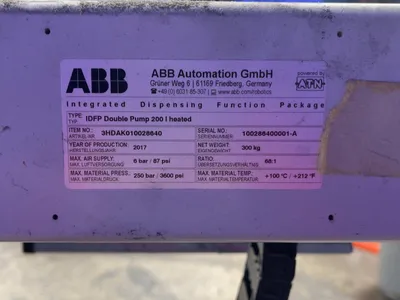Used 2017 ABB AUTOMATION GMBH 3HDAK010028640 Pumps Ohio US | HGR 24 #1056407