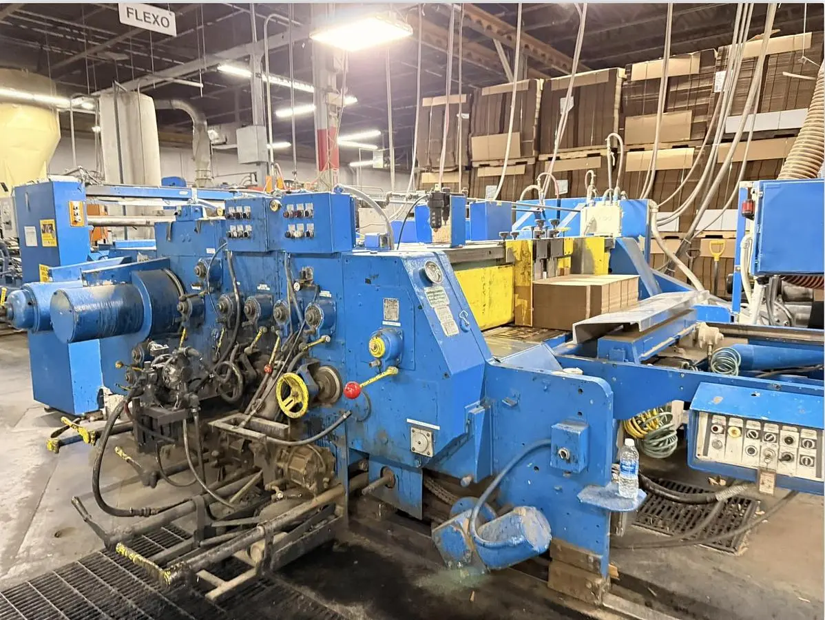 35" x 85" Koppers 2 color Flexo Folder Gluer