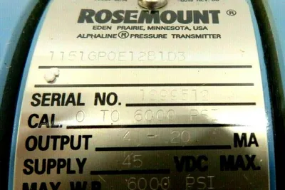 NEW ROSEMOUNT 1151GP0E12B1D3 PRESSURE TRANSMITTER