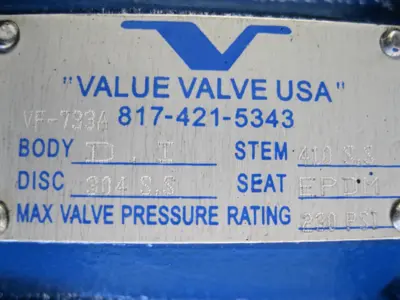 NEW Value Valve VF-733A