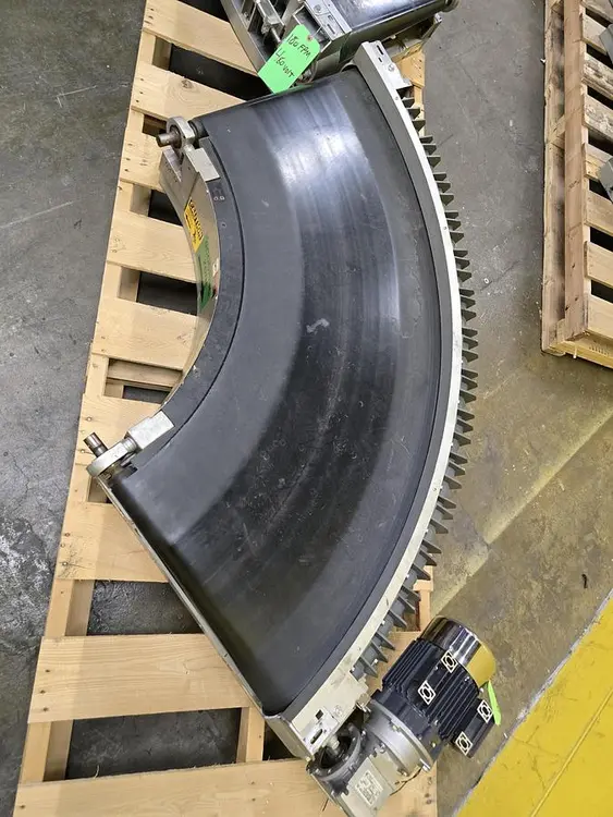 Used TRANSNORM BELTED CURVE CONVEYOR Belt Conveyors Wisconsin US | Packer City Sales #1297959
