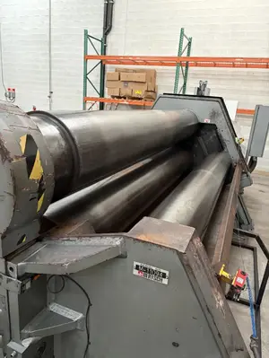 10' x 1" BERTSCH MODEL #100-10 4 ROLL HYDRAULIC PLATE ROLL, 2018: YOBRO #24784