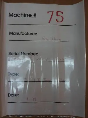 USED VAN DORN PRINTS541