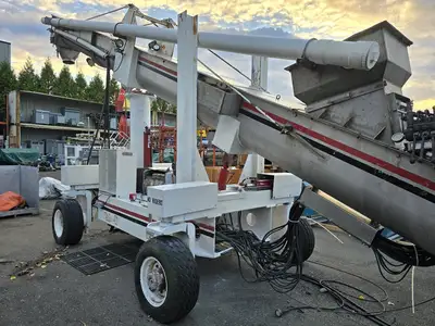 24" Wide Portable Diesel Articulating Conveyor Auger