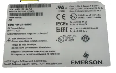 NEW SOLA SDN 10-24-480C POWER SUPPLY SDN1024480C
