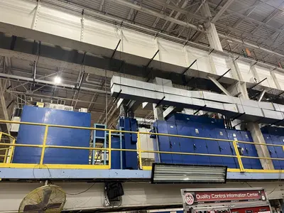2500 Ton Schuler Model HZPUI Hydraulic Tandem Press Line - (4) 1250 Ton Schuler follow up Presses