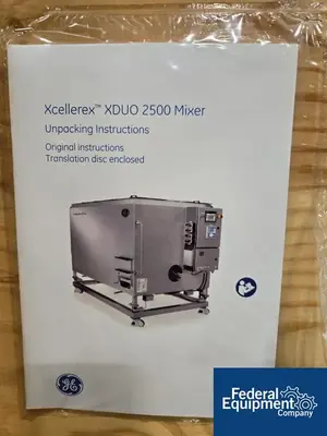 NEW GE Healthcare 2,500 Liter GE XDUO 2500 Single-Use Mixer
