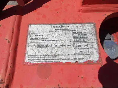 Used 2013 SKYJACK 93011 Pallet Forks California US | Western Trencher & Equipment, Inc. #1497905
