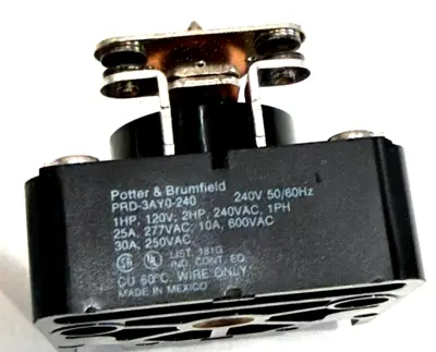 NEW POTTER & BRUMFIELD PRD-3AY0-24 POWER RELAY PRD3AY024
