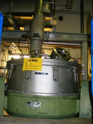 Ferrum DSZ-O 1250/630 ATEX perforate basket centrifuge, 316L SS.