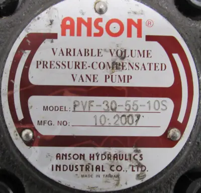 USED ANSON PVF-30-55-10S VANE PUMP PVF305510S