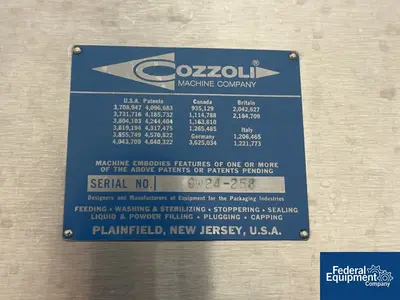 USED Cozzoli Cozzoli Vial Washer, Model GW24, S/S