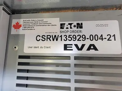 New | in-Stock 2022 EATON PRL4 Switchgears British Columbia CA | Lenmark #238886