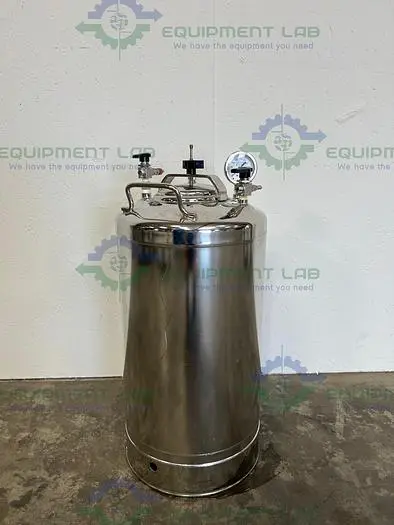 Used ALLOY PRODUCTS 30 LITER STAINLESS STEEL PRESSURE VESSEL 115PSI Reactors | Equipment Lab #486169