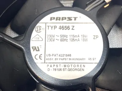 Used PAPST Axial Fan 230VAC 119mm x 119mm x 38mm Electronic Component Fans Michigan US | Maverick Industrial Sales #1394254