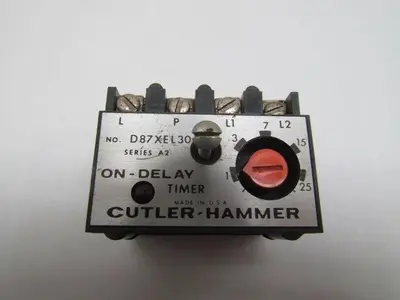 Eaton Cutler Hammer D87XEL30 Solid State Timer Module ON Delay