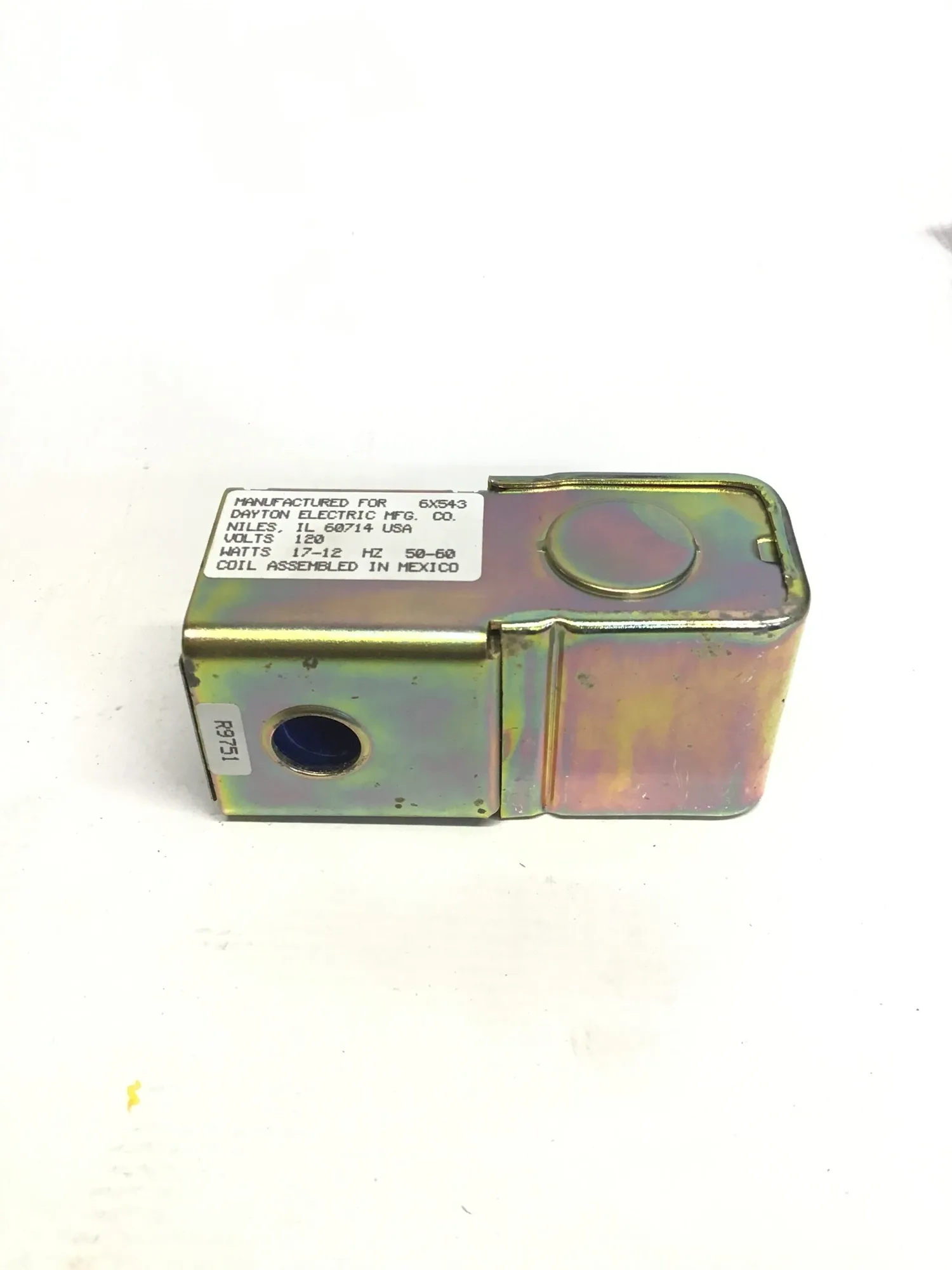 Dayton 6X543 Solenoid Valve Coil 6″ Class F 120 V AC