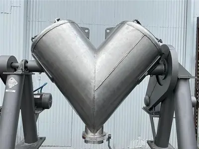 Mixer, V-Type, 10 CF, Stainless Steel, Liquids/Solids, Patterson Kelley - #4702478
