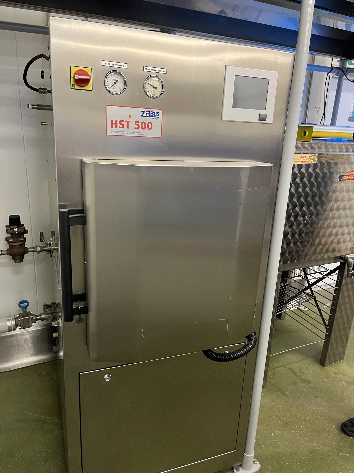 25L Zirbus Rotary Autoclave HST 500 for Efficient Sterilization