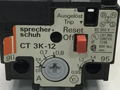 Used SPRECHER & SCHUH CT 3K-12 Relays & Switches Michigan US | Ideal Machinery #1260243