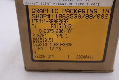 John Crane FSD3000 Spring Seal Assembly 2.875" NEW IN BOX STOCK GF-941