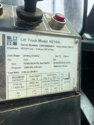 USED HYSTER H210XL