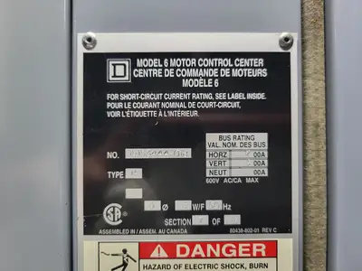 USED SQUARE D MODEL 6