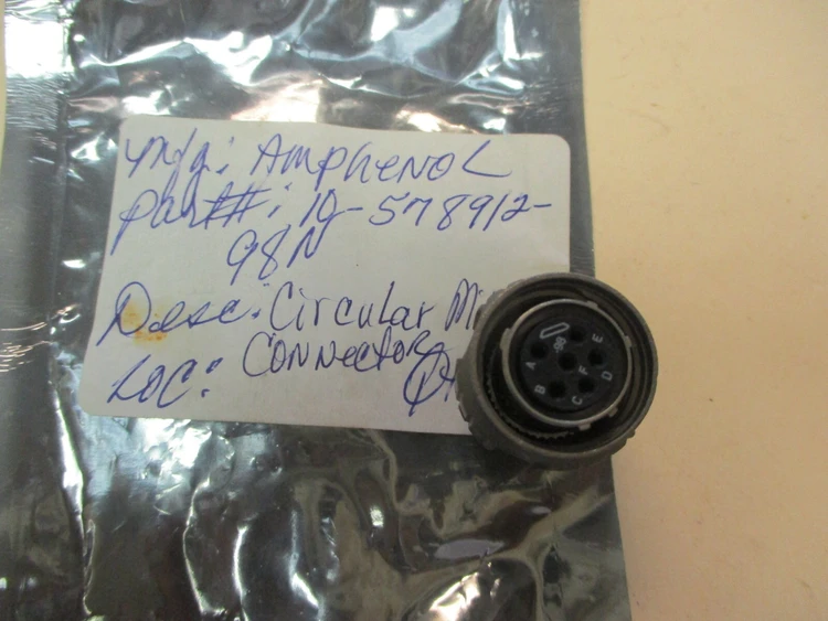 New | in-Stock Amphenol 10-578912-98N Cable & Wire Arizona US | ASSET CONVERSION SPECIALISTS, INC. #307037