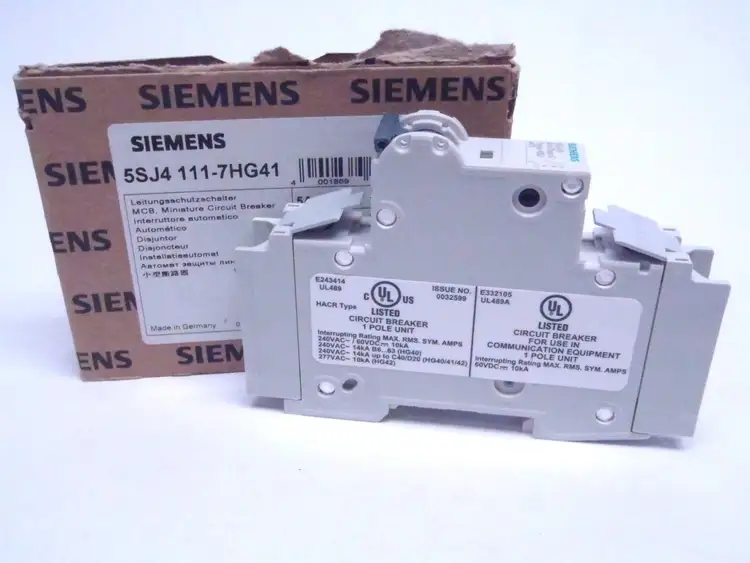 Used SIEMENS MCB UL489 1-POLE 5A C-TRIP TYPE HSJ Circuit Breakers | Maverick Industrial Sales #1116079