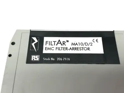 USED TELEMATIC FILTAR POWER LINE FILTER/SUPPRESSOR 10A SINGLE-PHASE DIN RAIL