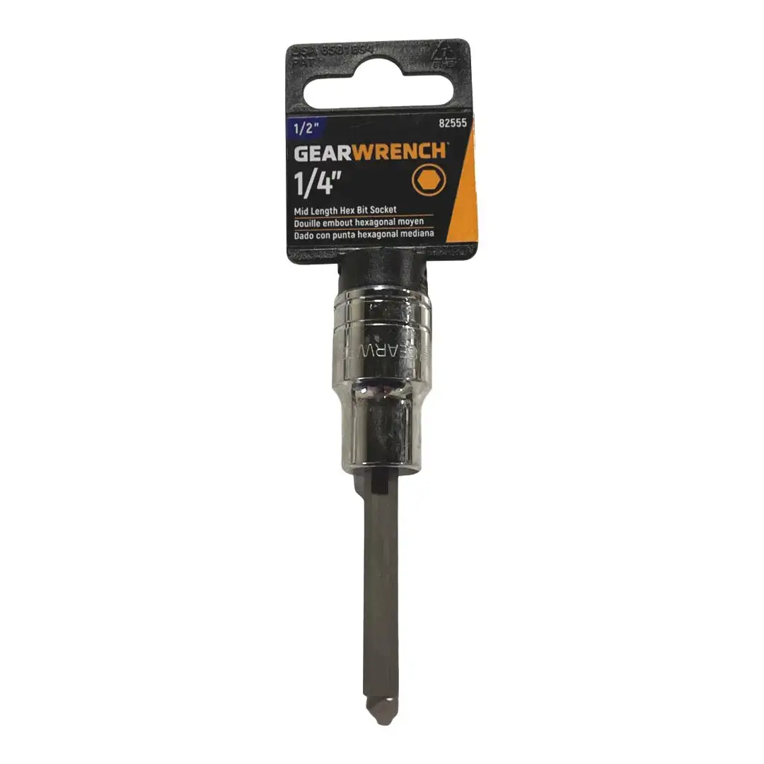 GearWrench 1/2" Drive Mid Length 6mm Hex Bit Socket 82571