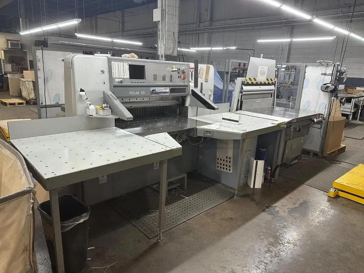 USED 1998 POLAR 115ED PROGRAMMABLE PAPER CUTTER