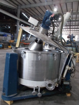 (4) Ferrum DSZ-URF 1250/630 perforate basket centrifuges, 316L SS.