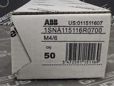 Box of 50 ABB 1SNA115116R0700 Feed-Through Spring Clamp Terminal Blocks 30A New NIB