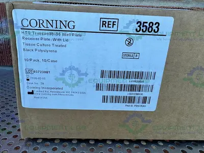 NEW CORNING 3583 HTS TRANSWELL-96 RECEIVER PLATE, BLACK, TC-TREATED, STERILE