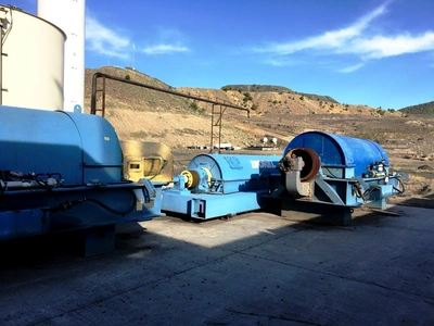(2) Bird 44 x 132 solid bowl decanter centrifuges, CS.