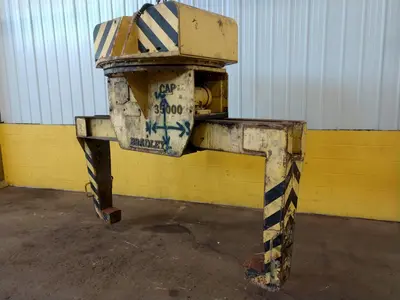 35,000 LB 17.5 TON X 34" TO 76" X 60" OD BRADLEY CRANE MOTORIZED COIL GRAB: STOCK 13246