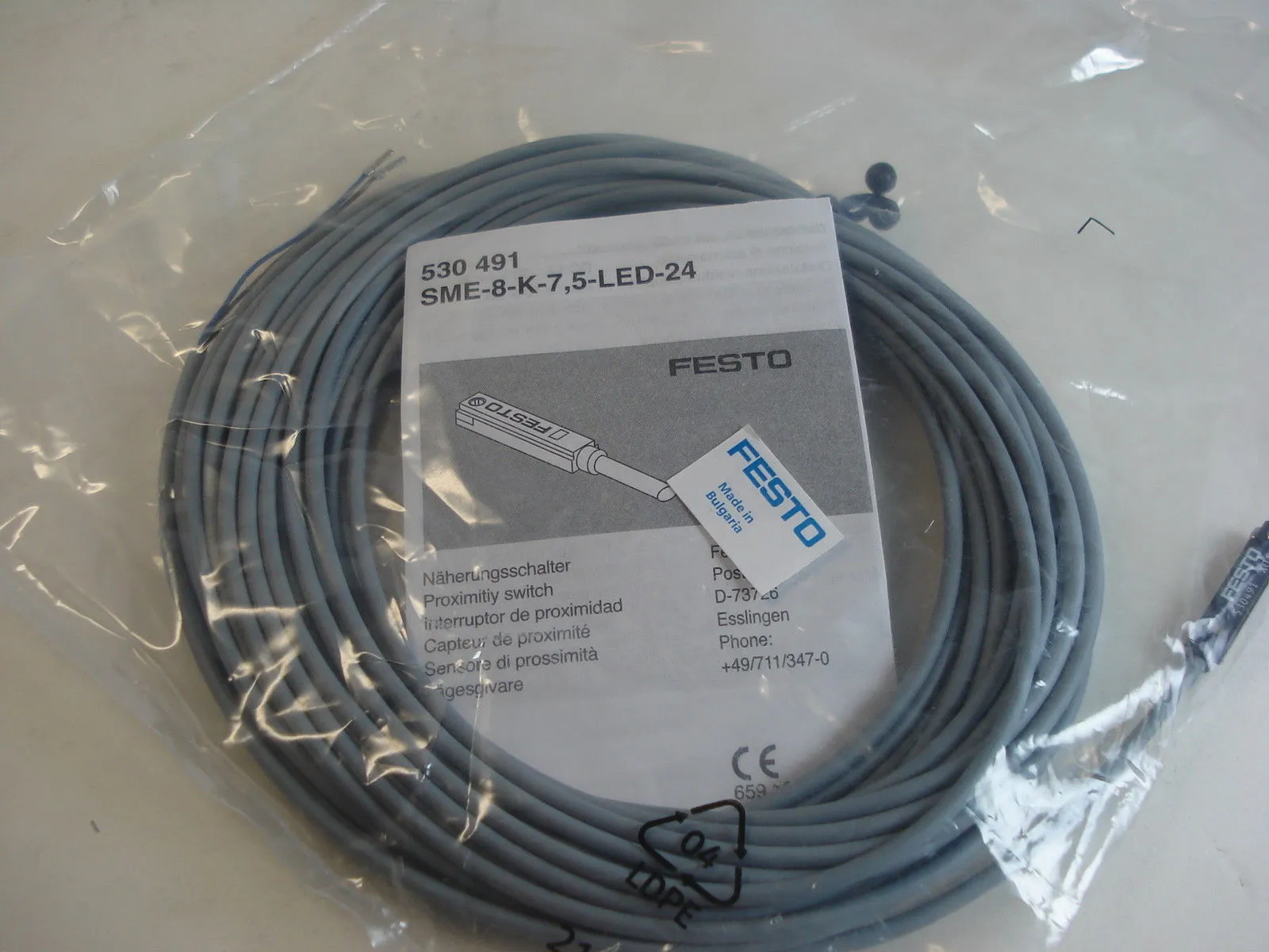 NEW FESTO SENSOR SME-8-K-7 5-LED-24