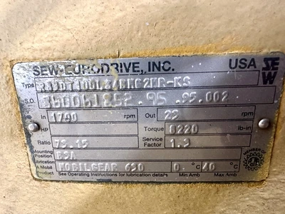 Used _UNKNOWN_ CP4000B20M2-12-8G-M4P1-60 Winches West Virginia US | Cooper Industries #1409460
