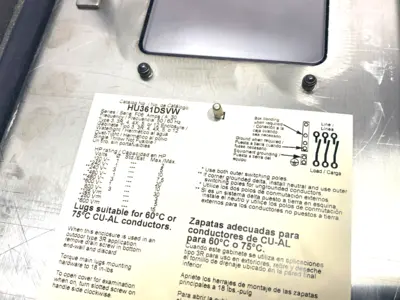 USED SQUARE D STAINLESS STEEL HEAVY DUTY SAFETY SWITCH SERIES E1