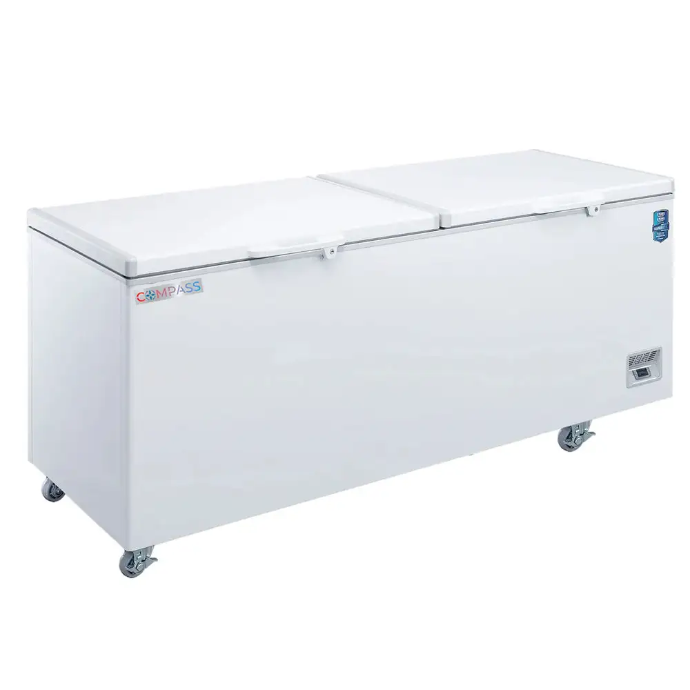 Compass BD/BG Series 59" Chest Freezer A€“ 15 Cu Ft, Solid Hinged Door, Digital Temperature Control