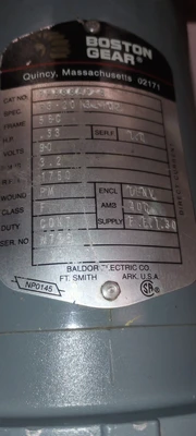 USED BOSTON GEAR 1750 rpm 3327P TENV
