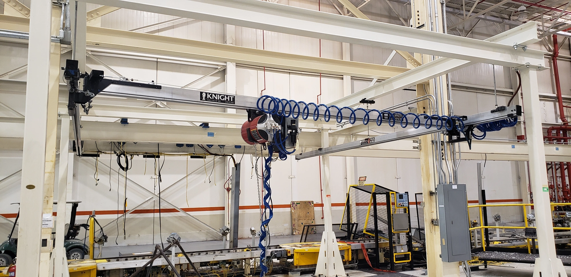Knight 400 Lb Capacity Overhead Crane and 700 Lb Capacity Runway
