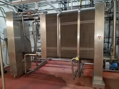 APV 20,000-30,000lb/hr Pasteurizer, Plate & Frame Heat Exchanger