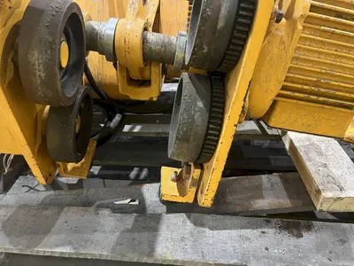 10,000 LB (5 TON) HARRINGTON MOTORIZED CHAIN HOIST W/ POWER TROLLEY: STOCK #19957