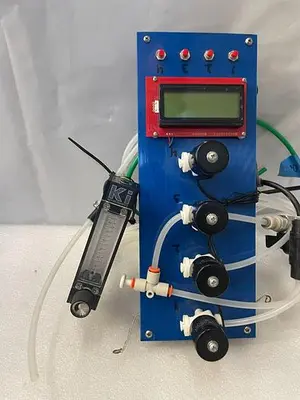 PNEUMATIC ACTUATOR WITH FLOW SWITCH, DIGITAL READOUT, ECOTECH VALVE AND KEY INST