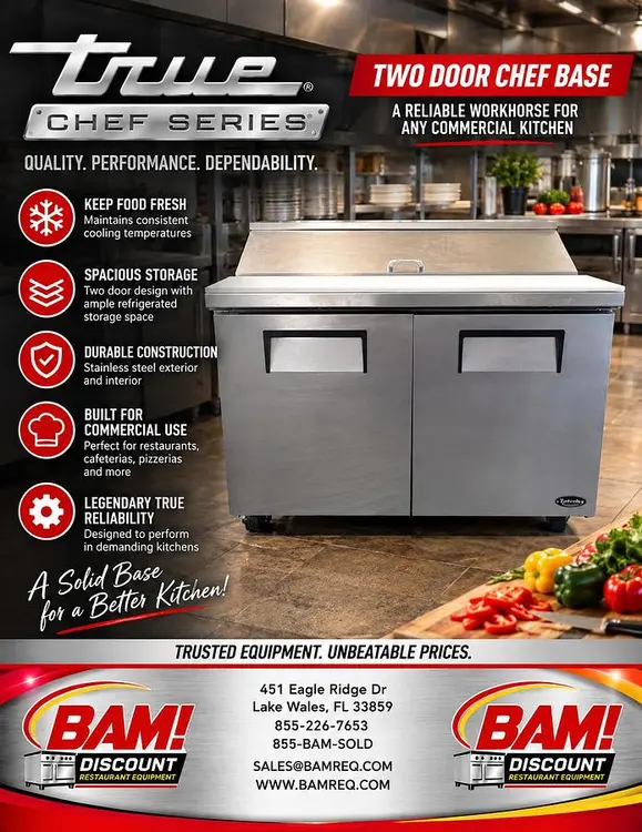 Used TRUE TSSU-48-12 Preparation Tables Florida US | BAM Discount Restaurant Equipment #1445963